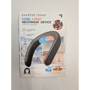 Sharper Image Cool Heat Neckwear Device Cordless Wearable Neck Fan